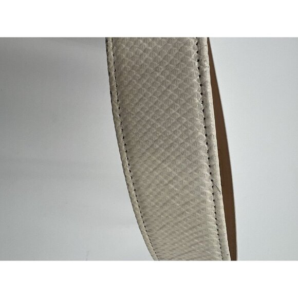 Carlisle White Belt with Gold Buckle - Picture 7 of 7